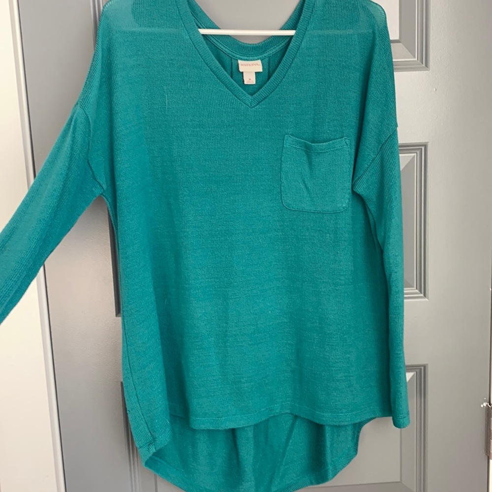Green Tunic Sweater